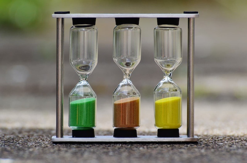 砂時計3つ